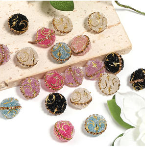 Cuentas de Cristal de Trabajo Pesado Nuevas del 2025, Cuentas de Cristal Brillantes con Forma de Estrella y Luna, Cuentas de Estrás para Hacer Joyería, Material Metálico - Product Image 5