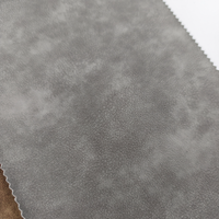 Tissu en cuir PU imperméable sans PFAS avec doublure TC, simili cuir noir pour vestes et vêtements, personnalisable