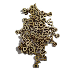 52 pezzi lettere in legno per artigianato segno decorazione pittura non finita/decorazione della parete/lavagna/fai da te - Product Image 5