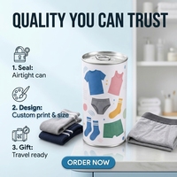 Emballage personnalisé en tube de papier kraft rond pour vêtements, boîte cylindrique en carton avec couvercle, boîte cadeau textile écologique