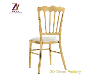 2025 Chaises de mariage et de fête en plein air Chiavari Napoléon en or brillant de haute qualité personnalisables pour les écoles et les hôtels - Product Image 5