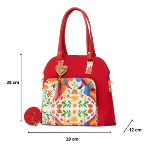 Bolso Tote de Yute Rojo para Mujer Fana Elora, la Mejor Idea de Regalo - Product Image 1