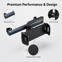 Support de tablette flexible pour appuie-tête de voiture, support de téléphone réglable pour siège arrière, protection en caoutchouc, support universel pour tablette vidéo