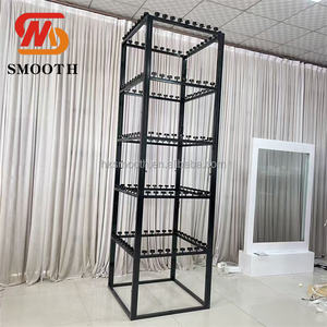 Support mural de bougies de luxe en métal noir de haute qualité, design lisse, pour décoration murale - Product Image 6