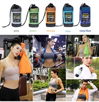Accessoires de camping, serviette en microfibre antimicrobienne à séchage rapide, 200 g/m², sac en filet, voyage, randonnée, yoga, entraînement, randonnée pédestre