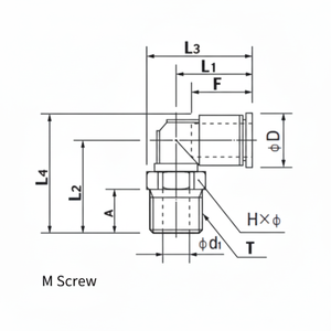 NITTA AL6 Mini Tipo PUSH UNO Cilindro - Product Image 1