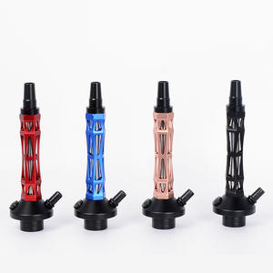 Caldo piccolo narghilè portatile di lusso Shisha Set in alluminio narghilè con tubo in silicone per fumo sapore Bongings - Product Image 6