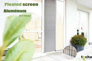 2025 tùy chỉnh nhôm gấp xếp li lưới thấp dưới đường sắt bay có thể thu vào gấp cửa màn hình - Product Image 6