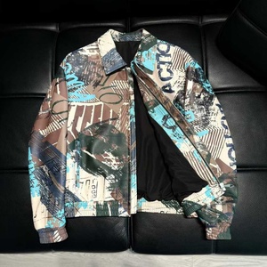 Chaqueta Urbana para Hombre con Estampado <span class=keywords><strong>de</strong></span> Grafiti, Transpirable, Estilo Bomber, Cuello con Cierre, Puños y Dobladillo Elásticos, Talla XS - Product Image 4