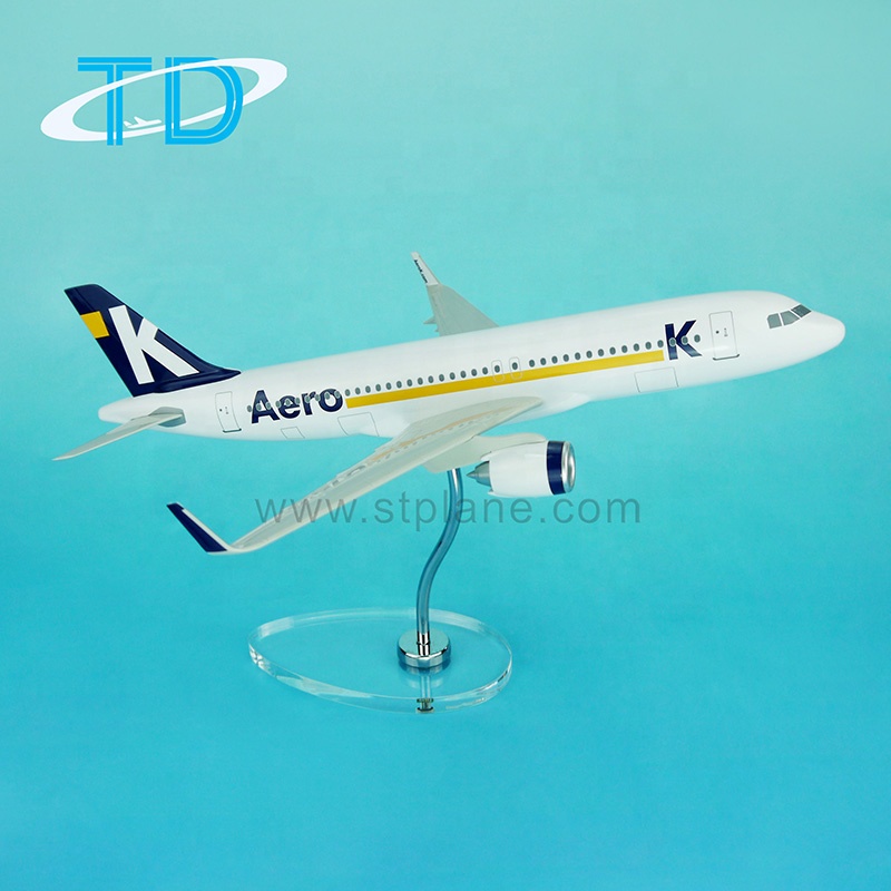 AeroK A320neoスケール1: 10037cmミニチュア航空樹脂飛行機