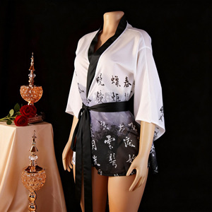 Nuisette sexy de style kimono japonais, inspirée de la poésie classique et de la peinture à l'encre, allure nationale séduisante - Product Image 3