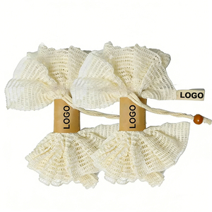 Éponge de bain en coton avec logo personnalisé, fleur de bain, serviette de douche, accessoires de nettoyage pour bébé, naturels et biologiques, éponge en lin, éponge loofah - Product Image 1