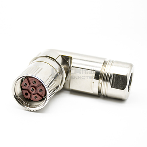 Connecteurs d'alimentation M23 6 broches 8 broches femelle droite / angulaire pour la connexion de moteurs électriques et de servomoteurs - Product Image 1