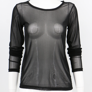 Magliette a Maniche Lunghe in Rete <span class=keywords><strong>Trasparente</strong></span> per Donne, Top Sexy in Rete <span class=keywords><strong>Trasparente</strong></span> - Product Image 5