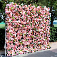 Roses artificielles Oncidium 3D pour toile de fond de mariage, mur de fleurs pour le Nouvel An, la Saint-Valentin, les fêtes de remise des diplômes, décoration photo