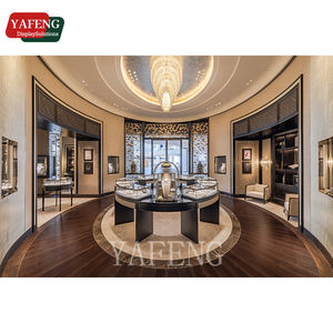 カスタマイズ可能なステンレス鋼とガラスのジュエリーディスプレイキャビネットLED照明付き装身具とジュエリーの豪華なショーケース - Product Image 2