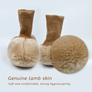 Scarpe Invernali Okayda per Bambini con <span class=keywords><strong>Pelliccia</strong></span> di Pecora Vera Tinta, per Bambini e Bambine 6-12 Mesi - Product Image 4