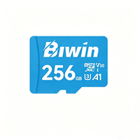 بطاقة ذاكرة BIWIN MS100 سعة 256 جيجابايت بسرعة قراءة 100 ميجابايت/ثانية مقاومة للماء والغبار والكهرومغناطيسية للمراقبة والطائرات بدون طيار ومكبرات الصوت