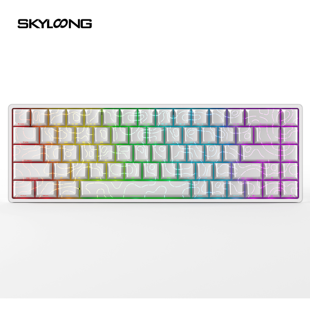 SKYLOONG GK68 HE Gateron Magnetic Switch RGB 8K USB Gaming Mechanical Keyboard Contour Keycap RT0.02 PBT Keyboard Factory