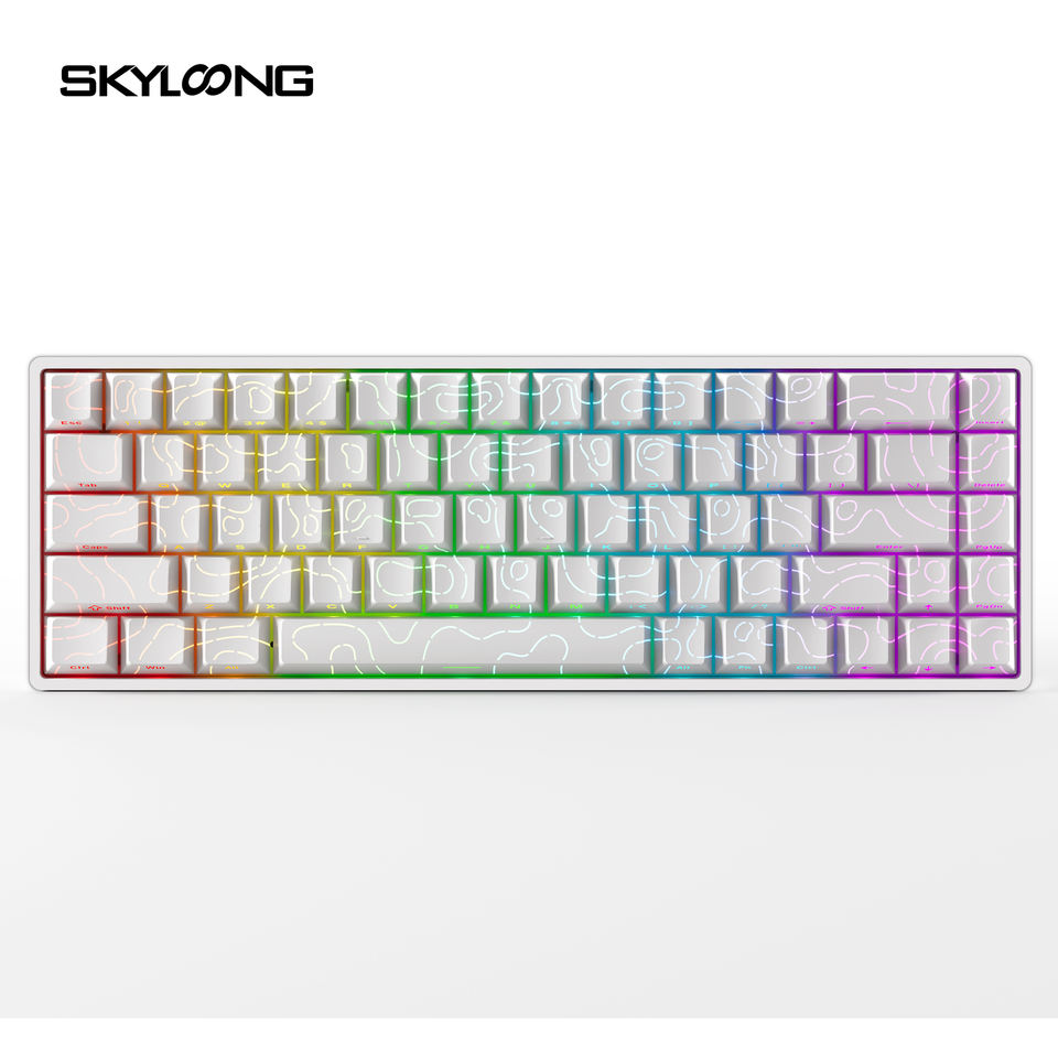 Skyloong Gk68 He Gateron Magnetic Switch Rgb 8k Usb Gaming Mechanical Keyboard Contour Keycap Rt0.02 Pbt Keyboard Factory