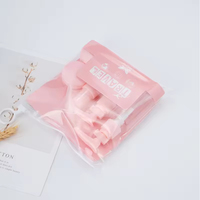 Botol perjalanan merah putih merah muda, wadah Dispenser Losion krim Toner, botol kosmetik mewah