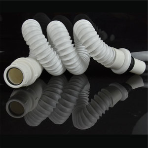 Tubo de desagüe de cerámica para lavabo, diseño curvo de ajuste por compresión de 1,5 pulgadas para lavabos y fregaderos, fácil instalación - Product Image 1