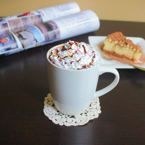 Tasse à thé Henituer MH0205-330cc 330ml à rebord surélevé, mug créatif blanc style Ins, personnalisable, tasse à <span class=keywords><strong>café</strong></span> en céramique minimaliste - Product Image 4