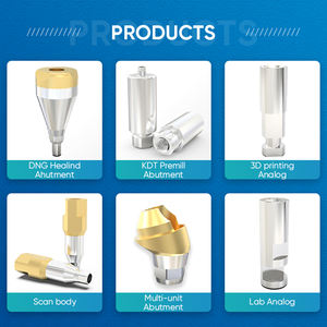 Titanium Legering Multi-Unit Abutment Premill Voor Tandheelkundige Implantaat Fabriek <span class=keywords><strong>Oem</strong></span> Compatibel Met Straumann Nobel Abutment Schroeven - Product Image 4