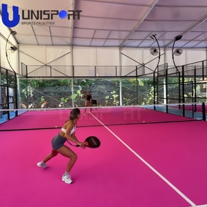 Usine <span class=keywords><strong>WPT</strong></span> OEM ODM : Fournisseur direct de terrains de padel panoramiques en verre haute résistance de 12 mm avec gazon synthétique et éclairage LED. - Product Image 3
