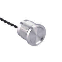 Nouvel arrivage et le plus populaire (CE, ROHS) 19mm métal 1NO momentané avec emplacement du doigt interrupteur piézo tactile