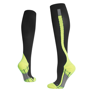 Elite <strong>Running</strong> <strong>Compression</strong> <strong>Socks</strong> 20-30mmHg Knitted Crew Foot Arch Support Sweat Wicking Anti-Fatigue for Marathon Cuff Bottom - Product Image 4