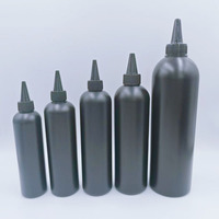 Bouteilles vides rondes noires à embout pointu 60ml 100ml 150ml 200ml 250ml 350ml 500ml en PEHD pour distribution de liquides en laboratoire