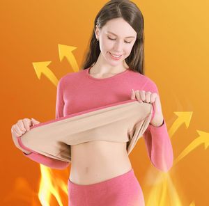 New <strong>Women's</strong> <strong>Thermal</strong> Underwear with Added Fat, Increased Velvet, and Thickened Camel Fur Set for Autumn <strong>Clothes</strong> and Winter Pants - Product Image 6