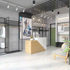 Scaffali per scarpe per <span class=keywords><strong>abbigliamento</strong></span> nero per negozio di <span class=keywords><strong>abbigliamento</strong></span> espositori per <span class=keywords><strong>uomo</strong></span> per negozio di moda espositore per abiti da sposa per <span class=keywords><strong>uomo</strong></span> - Product Image 2