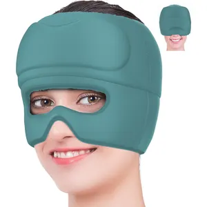 Bellewins Head Ice Pak Material de compresa fría y caliente Mascarilla para dormir Migraña Head Wrap para la frente