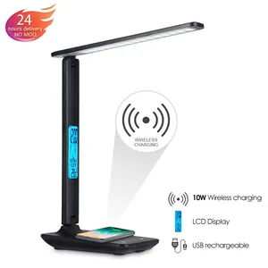 LED Desk Lamp с USB Rechargeable Port, Wireless Charger, Charging, Business, Office