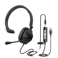 Casque de téléphone professionnel ENC antibruit pour centres d'appels utilisation de bureau entreprise
