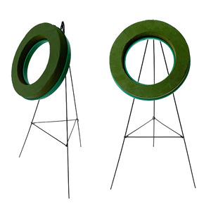 Triangular Floral Foam Stand Circular Garden <b>Flower</b> Holder With Phenolic Resin Base For Outdoor Plant Support - Product Image 2