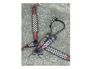 Juego de tachuelas occidentales de cuero tallado a mano de la mejor calidad para montar a caballo disponible a un precio asequible - Product Image 4