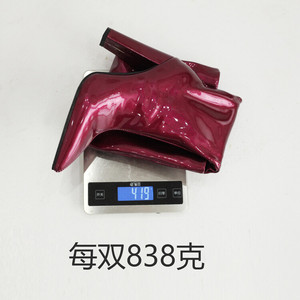 รองเท้าบูทส้นเข็มแบบสวมยาวถึงต้นขาสำหรับผู้หญิงไซส์ใหญ่ วัสดุยืดหยุ่นสไตล์ตะวันตก เหมาะสำหรับฤดูใบไม้ร่วง - Product Image 6