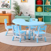 Ensemble table et chaises modernes pour enfants Meubles en plastique pour garderie
