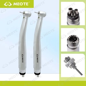 Kit de Piezas de Mano Dentales LED de Alta y Baja Velocidad, Rectas y Contra Ángulo, Turbina de Aire de 4 y 2 Orificios M4/B2, Juego Completo Profesional con Certificación CE ISO - Product Image 2