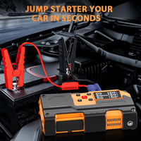 Powerful 8000mah 10000mah 12000mah Battery Jump Stater & Tire Inflation Digital Tire Inflators Air Compressors Air Pump