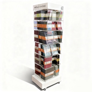 مخصص سعة كبيرة أكريليك ، علبة كتب دوارة مع عجلات - Product Image 1