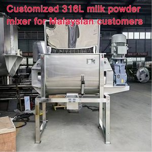Mezclador de Vitaminas y Suplementos en Polvo, Mezclador de Cinta de Acero Inoxidable SUS304, Capacidad de 1000L, 380V-480V, 11kW - Product Image 5