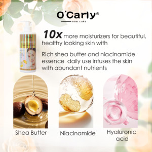 OCarly Lotion hydratante pour le corps à l'extrait de plantes Premium, fraise, anti-taches, anti-âge, 500 ml, OEM - Product Image 3