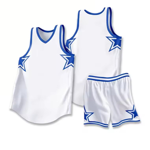 Camisetas de Baloncesto Americanas Blancas Personalizadas de Fábrica, Transpirables, que Absorben la Humedad, de Secado Rápido, sin Mangas, Unisex, para Adultos, Marca Giftin, en Set - Product Image 2