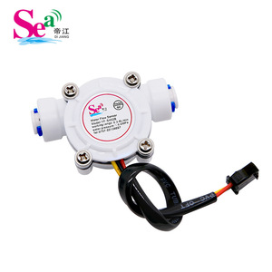 Contrôleur de débit d'eau numérique, débitmètre ZJ-LCD-M avec capteur de débit à raccord rapide 1/4, électrovanne pour système d'irrigation - Product Image 2