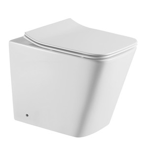 LITOS-TFSO Kamalu WC Senza Bordo Bianco Opaco Salvaspazio con Sedile a Chiusura Ammortizzata Design Europeo Serbatoio Nascosto Doppio Scarico per Ville - Product Image 2