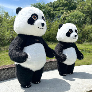 Disfraz de Panda gigante inflable, ropa para adultos para caminar, estilo de persona Real, celebridad de Internet, Douyin, promoción de eventos de <span class=keywords><strong>Halloween</strong></span> - Product Image 4